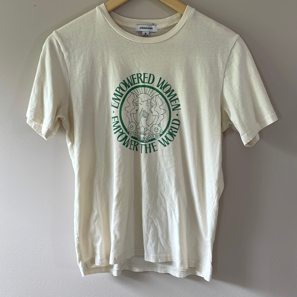 Empowered Women Empower the World organic cotton tee